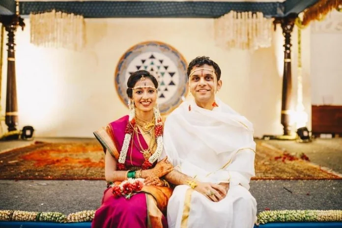 Rohan Murty and Aparna Krishnan wedding image.